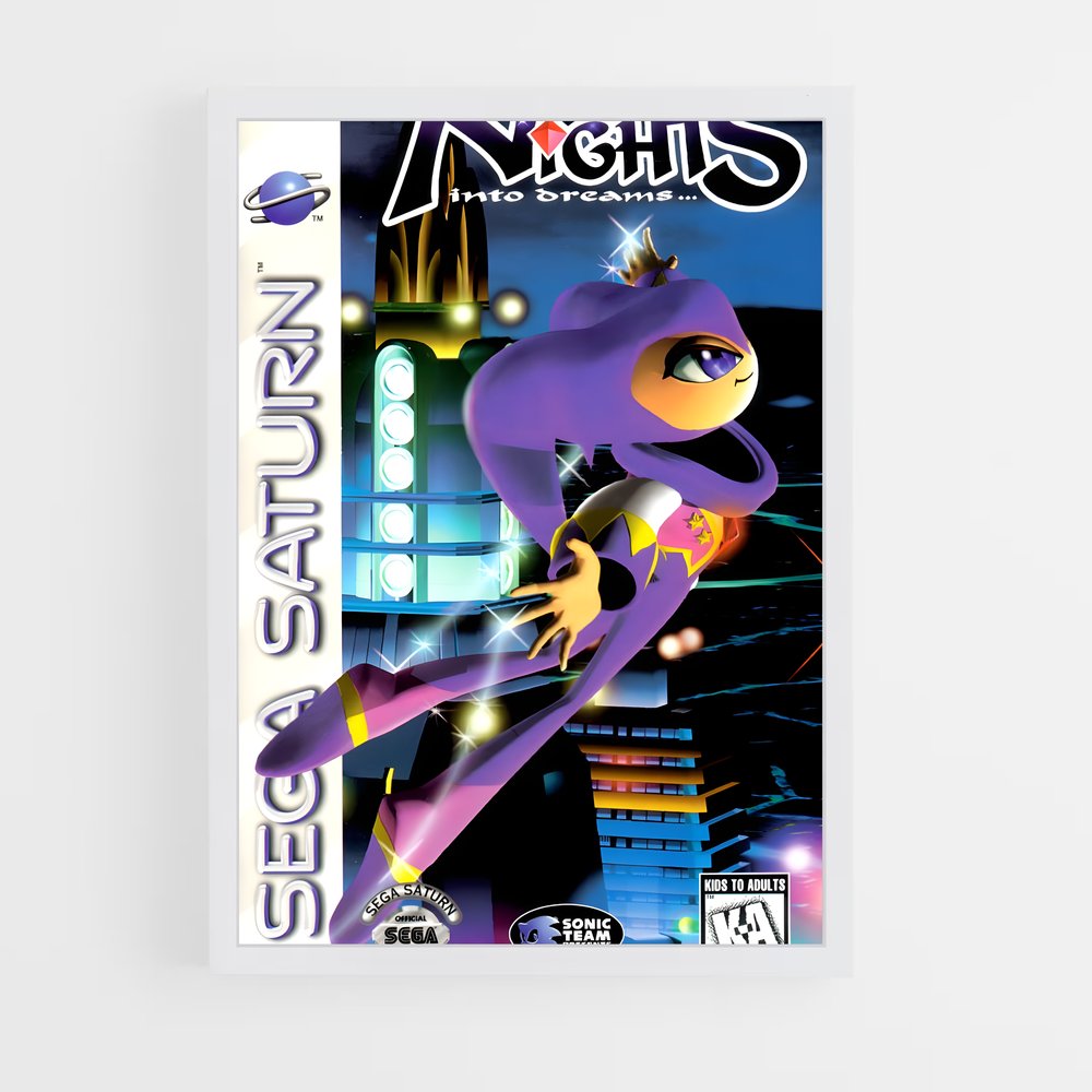 ap-sega saturn-1 cadre Blanc