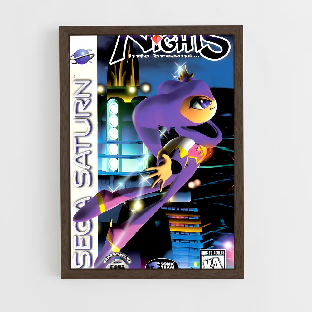 ap-sega saturn-1 cadre Bois foncé