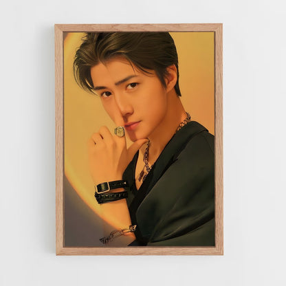 ap-sehun-6 cadre Bois clair