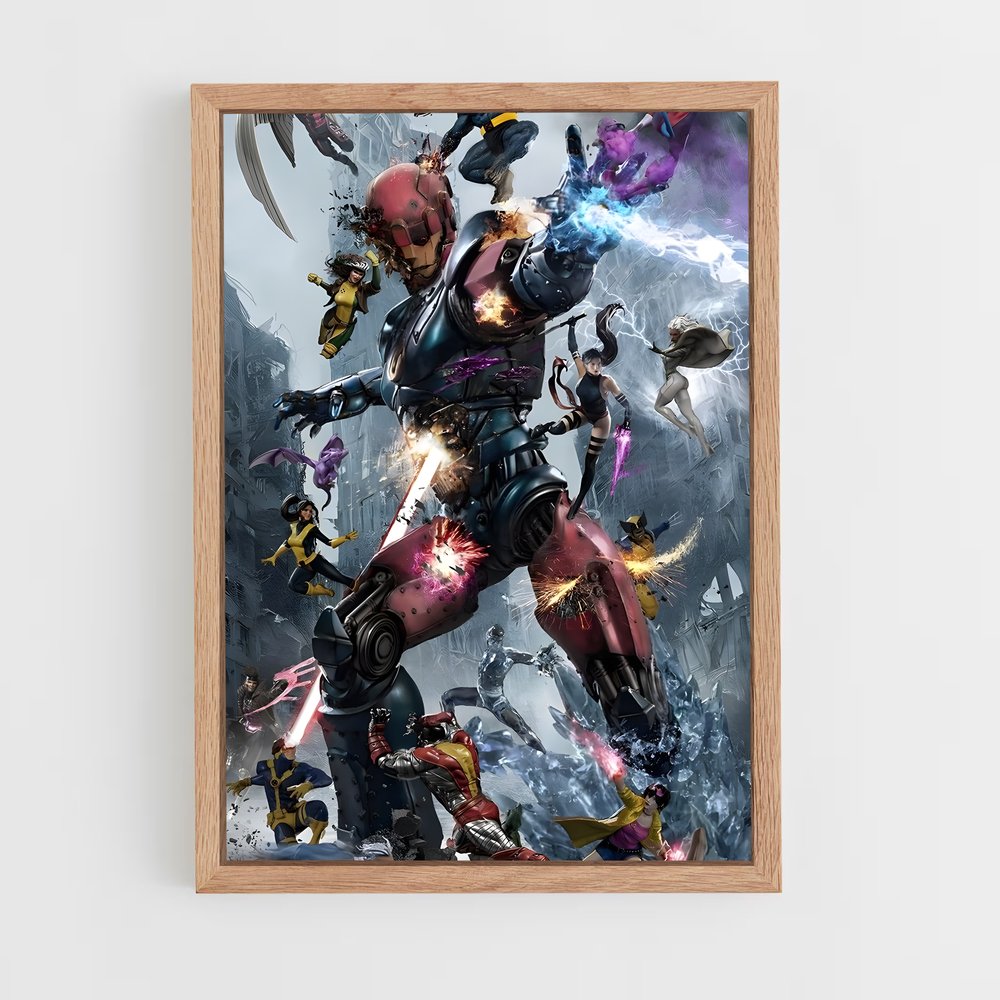 ap-sentinels x-men-4 cadre Bois clair