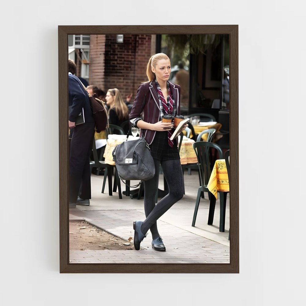 ap-serena van der woodsen-2 cadre Bois foncé