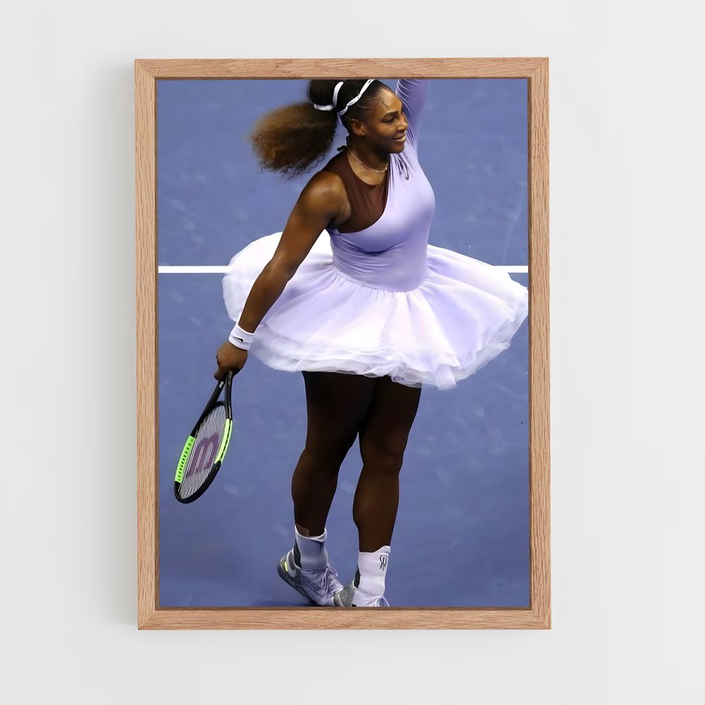 ap-serena williams-11 cadre Bois clair