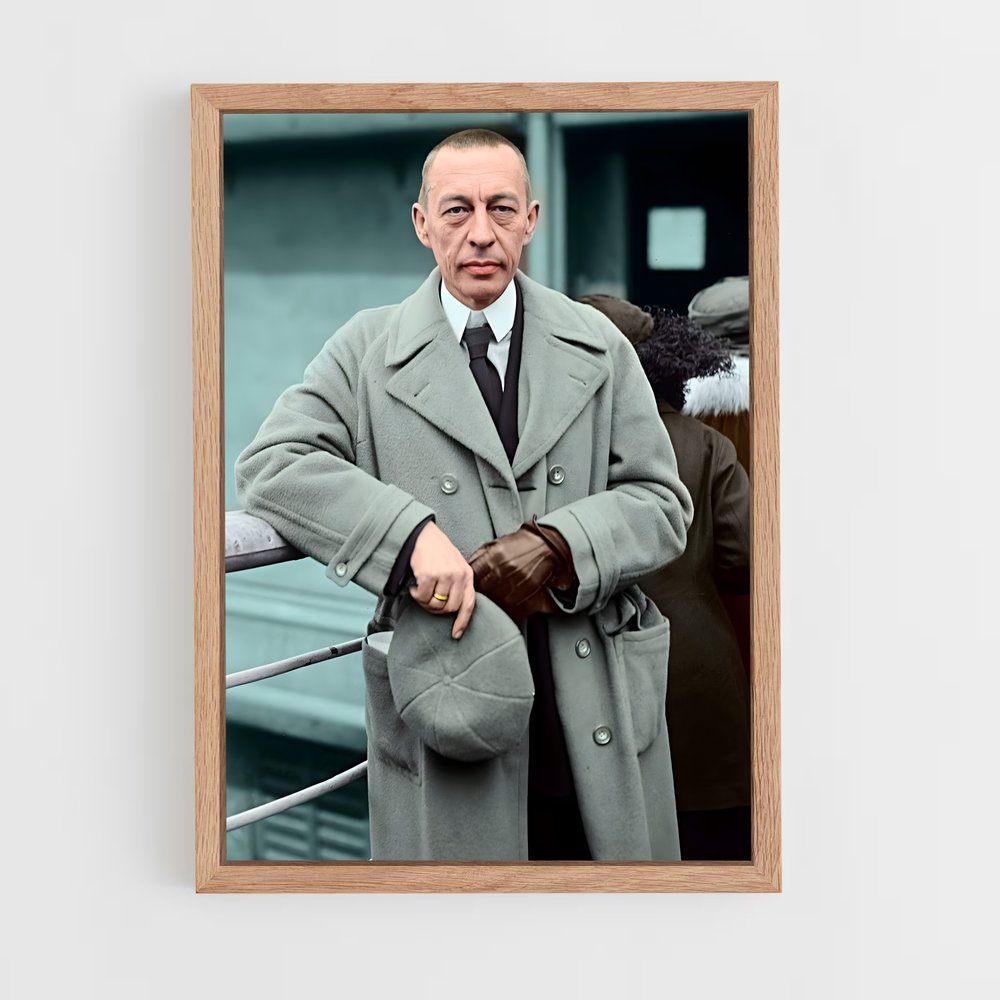 ap-sergei rachmaninoff-2 cadre Bois clair