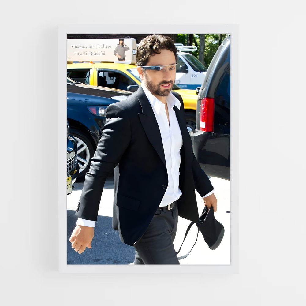 ap-sergey brin-4 cadre Blanc