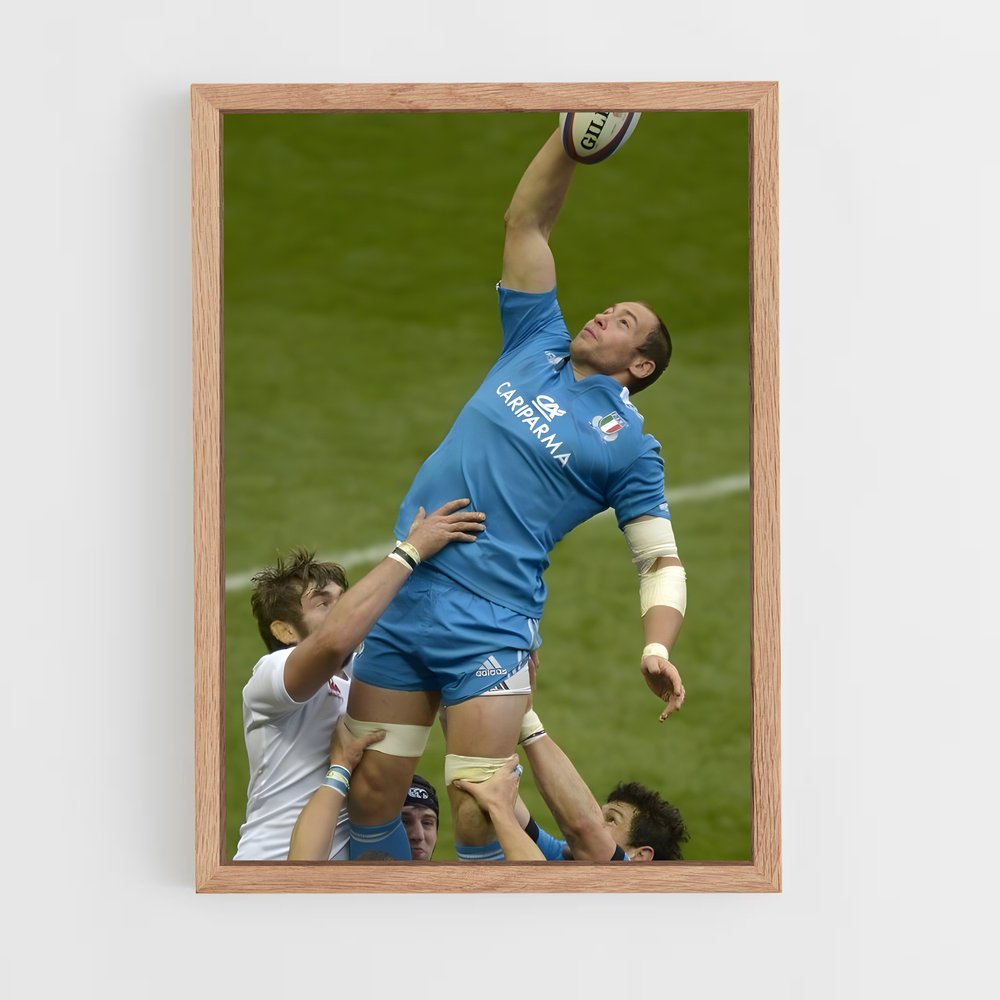 ap-sergio parisse-2 cadre Bois clair
