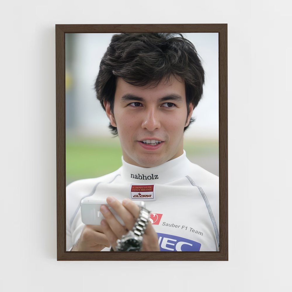 ap-sergio perez-1 cadre Bois foncé