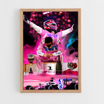 ap-sergio perez-5 cadre Bois clair