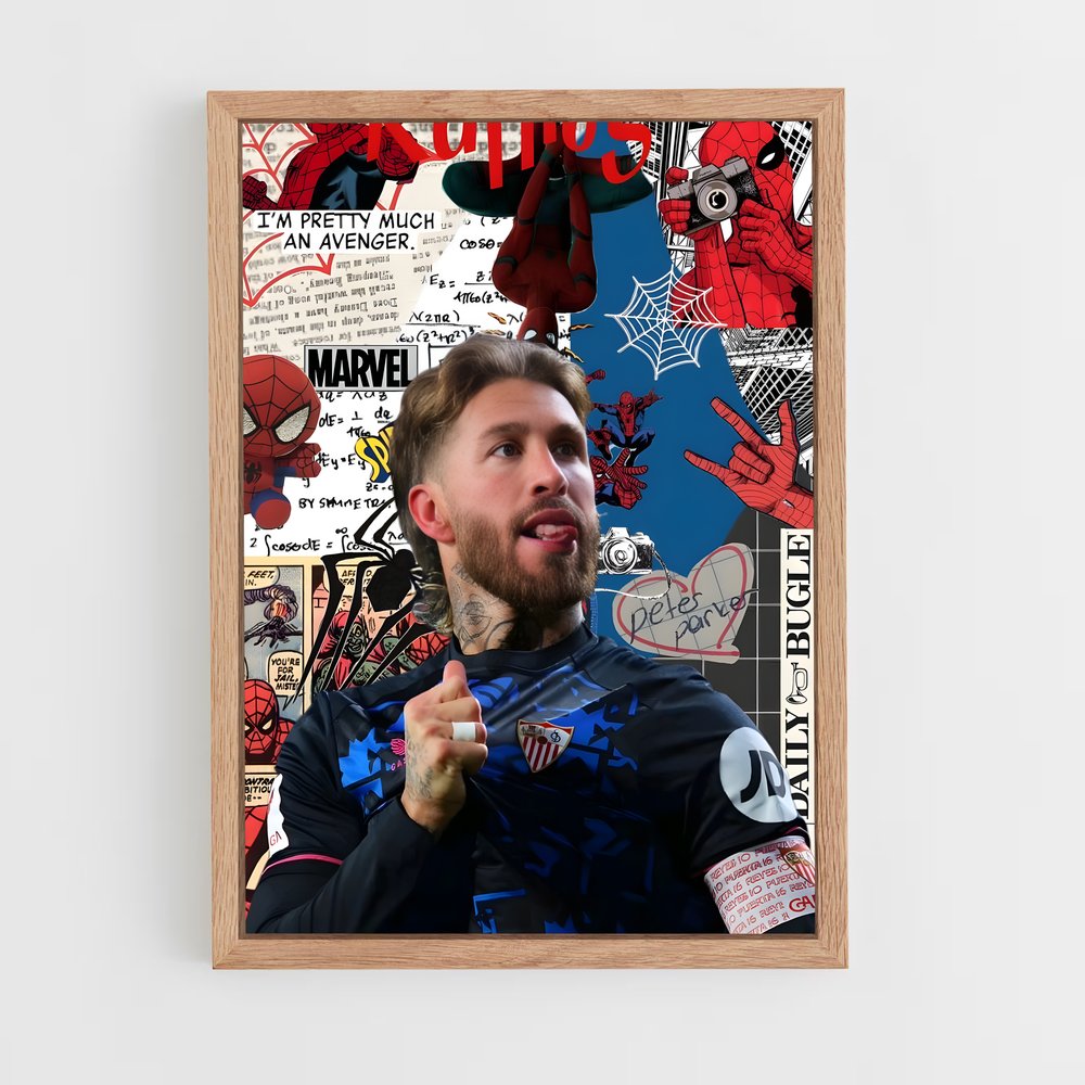 ap-sergio ramos-4 cadre Bois clair