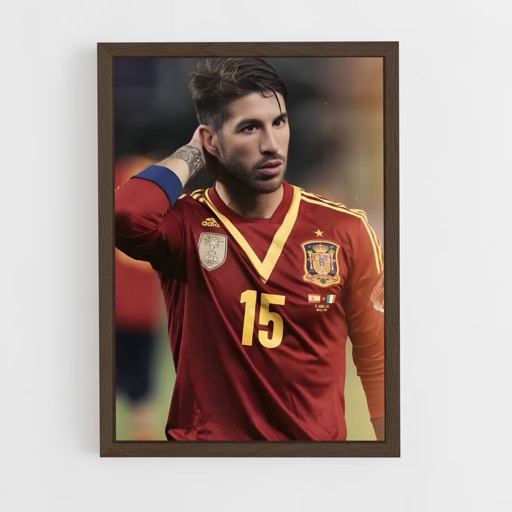 ap-sergio ramos-6 cadre Bois foncé