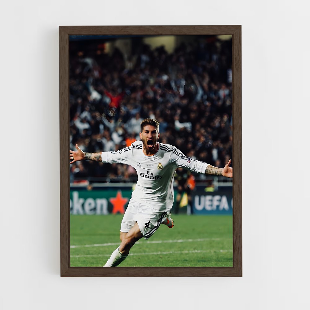 ap-sergio ramos-7 cadre Bois foncé