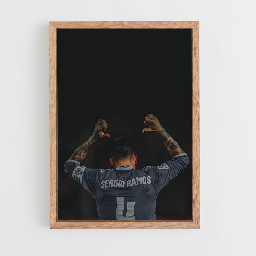ap-sergio ramos-9 cadre Bois clair