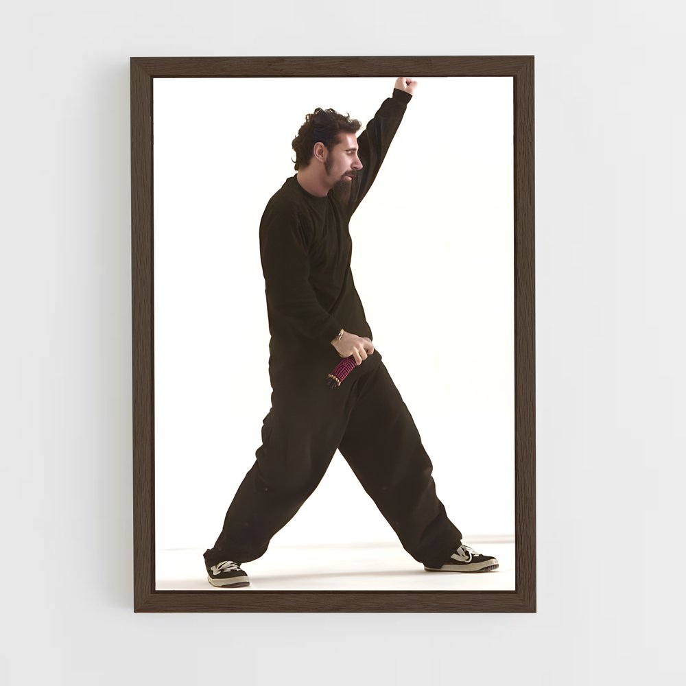 ap-serj tankian-1 cadre Bois foncé