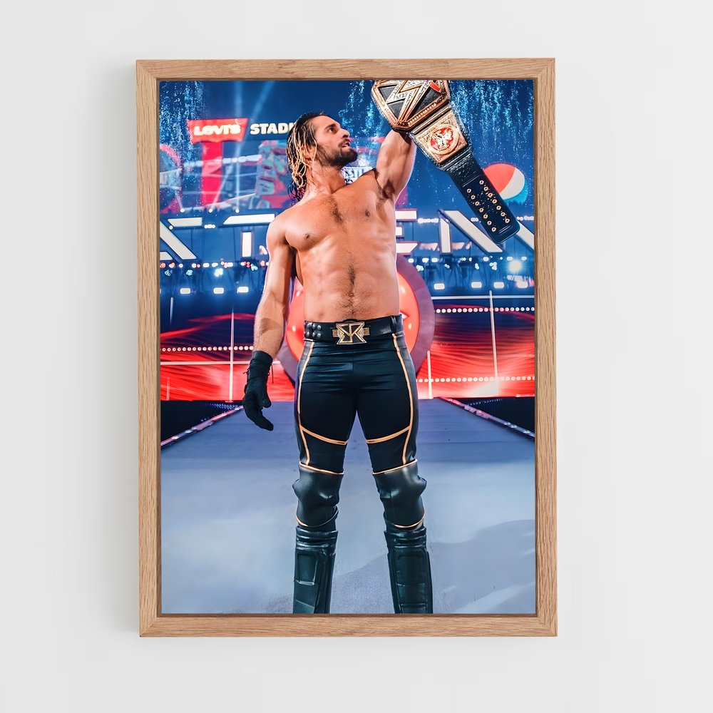 ap-seth rollins-2 cadre Bois clair