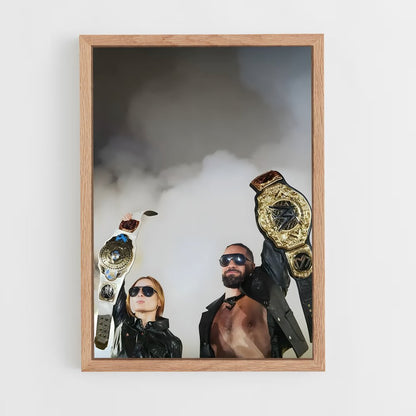 ap-seth rollins-8 cadre Bois clair