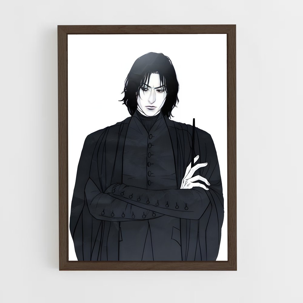 ap-severus snape-4 cadre Bois foncé