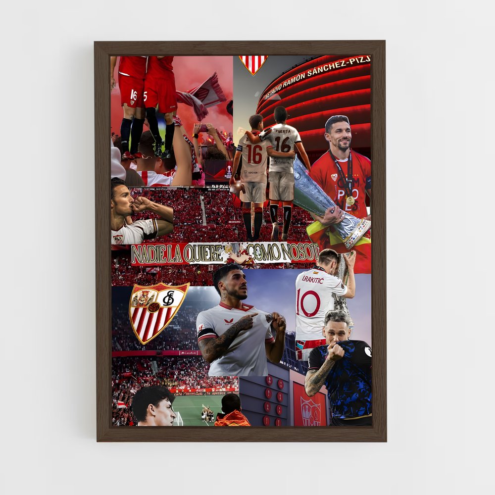 ap-sevilla fc-1 cadre Bois foncé