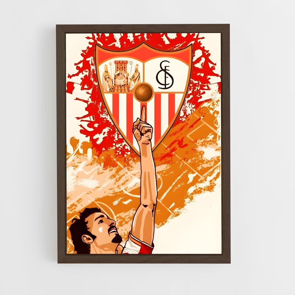 ap-sevilla fc-10 cadre Bois foncé