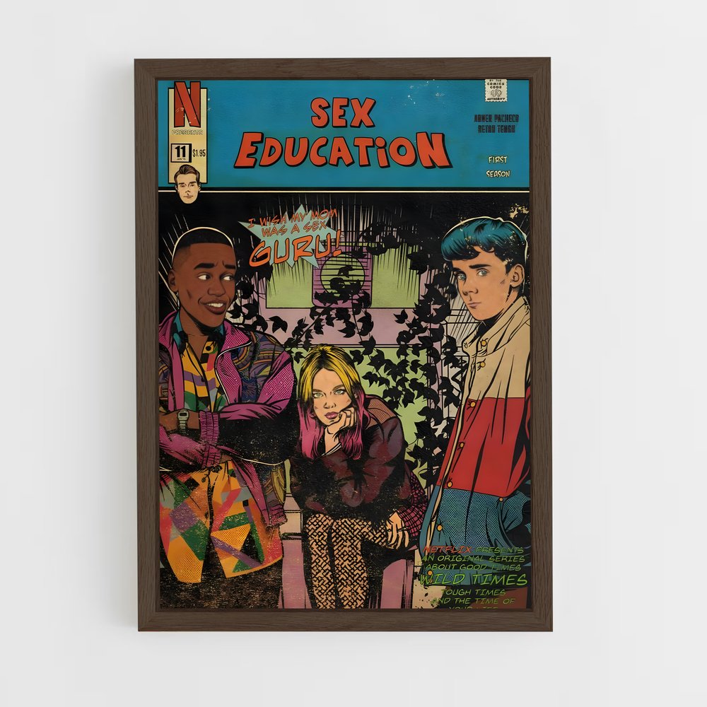 ap-sex education-3 cadre Bois foncé