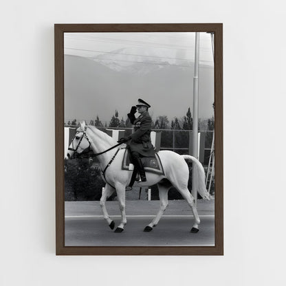 ap-shah mohammad reza pahlavi-4 cadre Bois foncé