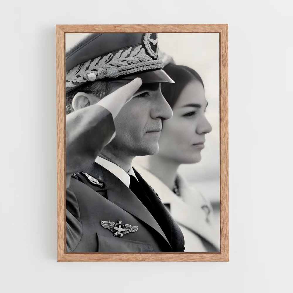 ap-shah mohammad reza pahlavi-6 cadre Bois clair