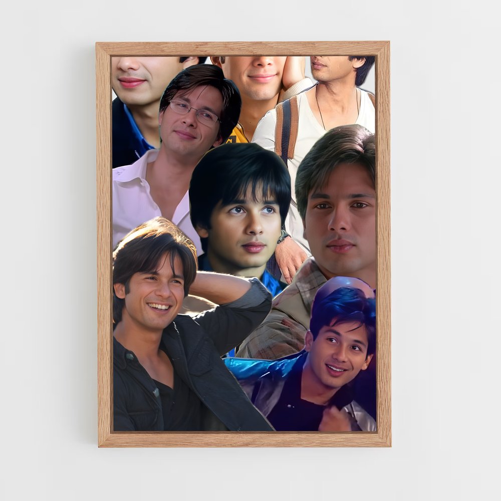 ap-shahid kapoor-3 cadre Bois clair