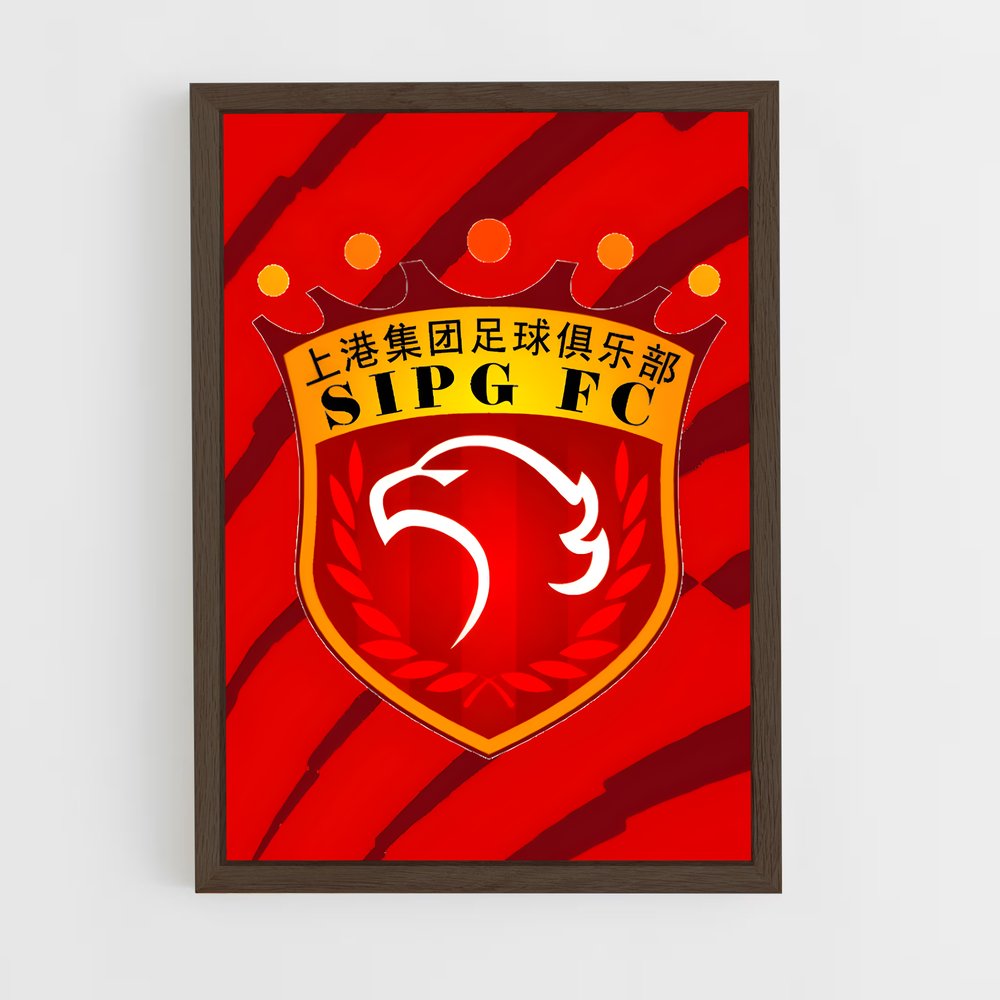 ap-shanghai sipg fc-1 cadre Bois foncé