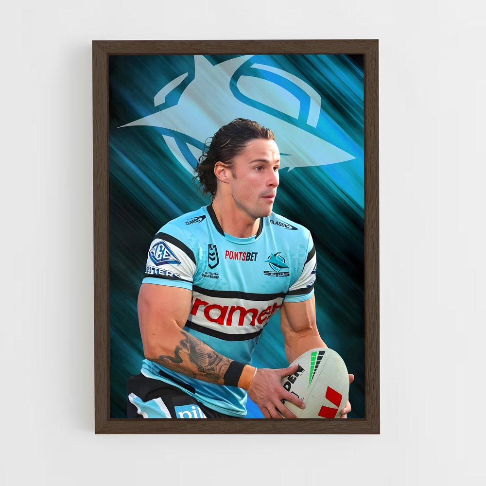 ap-sharks-2 cadre Bois foncé