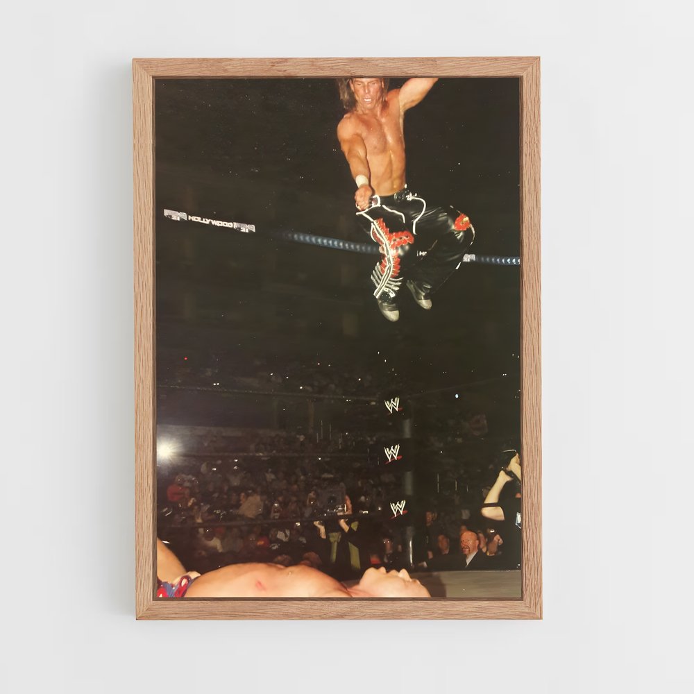 ap-shawn michaels-3 cadre Bois clair