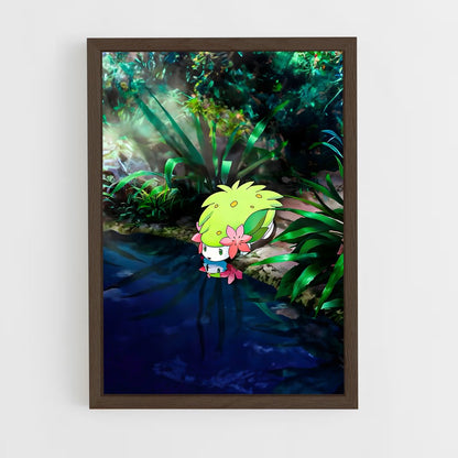 ap-shaymin-1 cadre Bois foncé