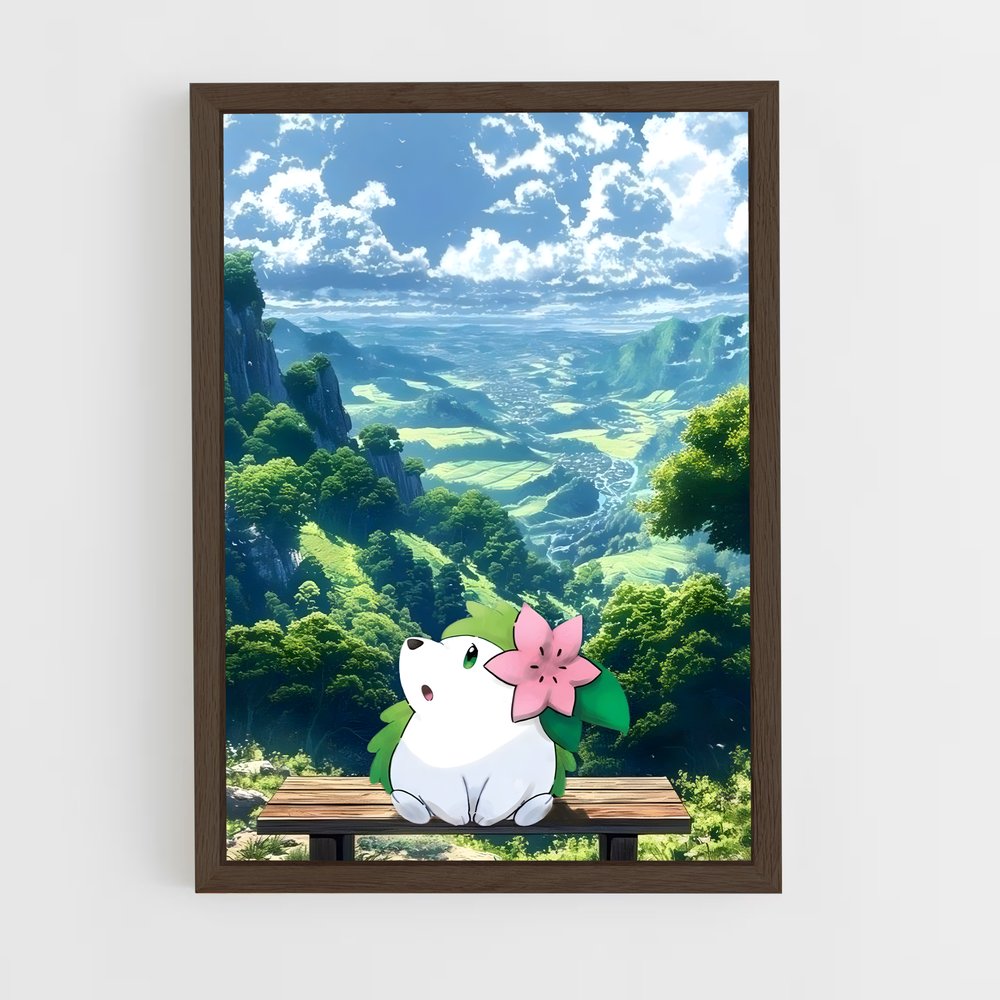 ap-shaymin-2 cadre Bois foncé