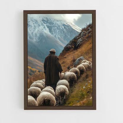 ap-sheep-5 cadre Bois foncé