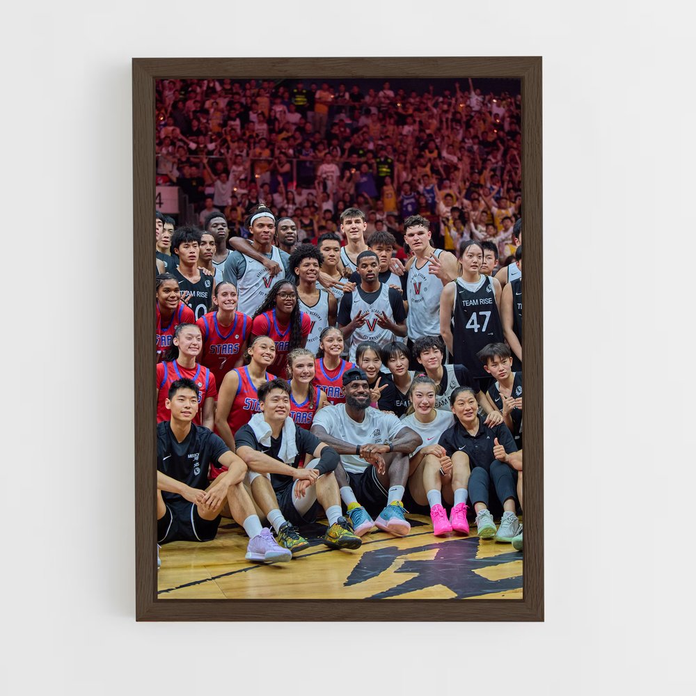 ap-shenzhen leopards basketball-1 cadre Bois foncé