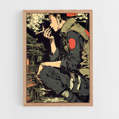 ap-shikamaru nara-3 cadre Bois clair