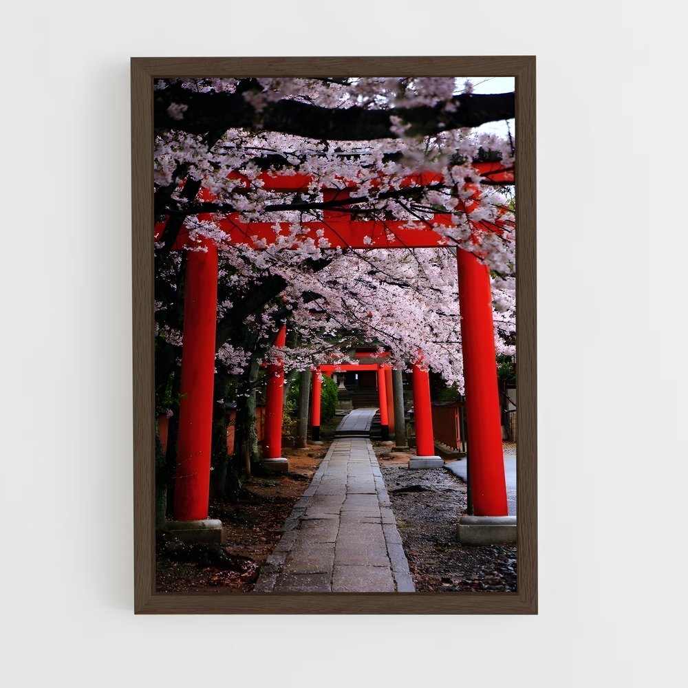 ap-shinto shrine-1 cadre Bois foncé