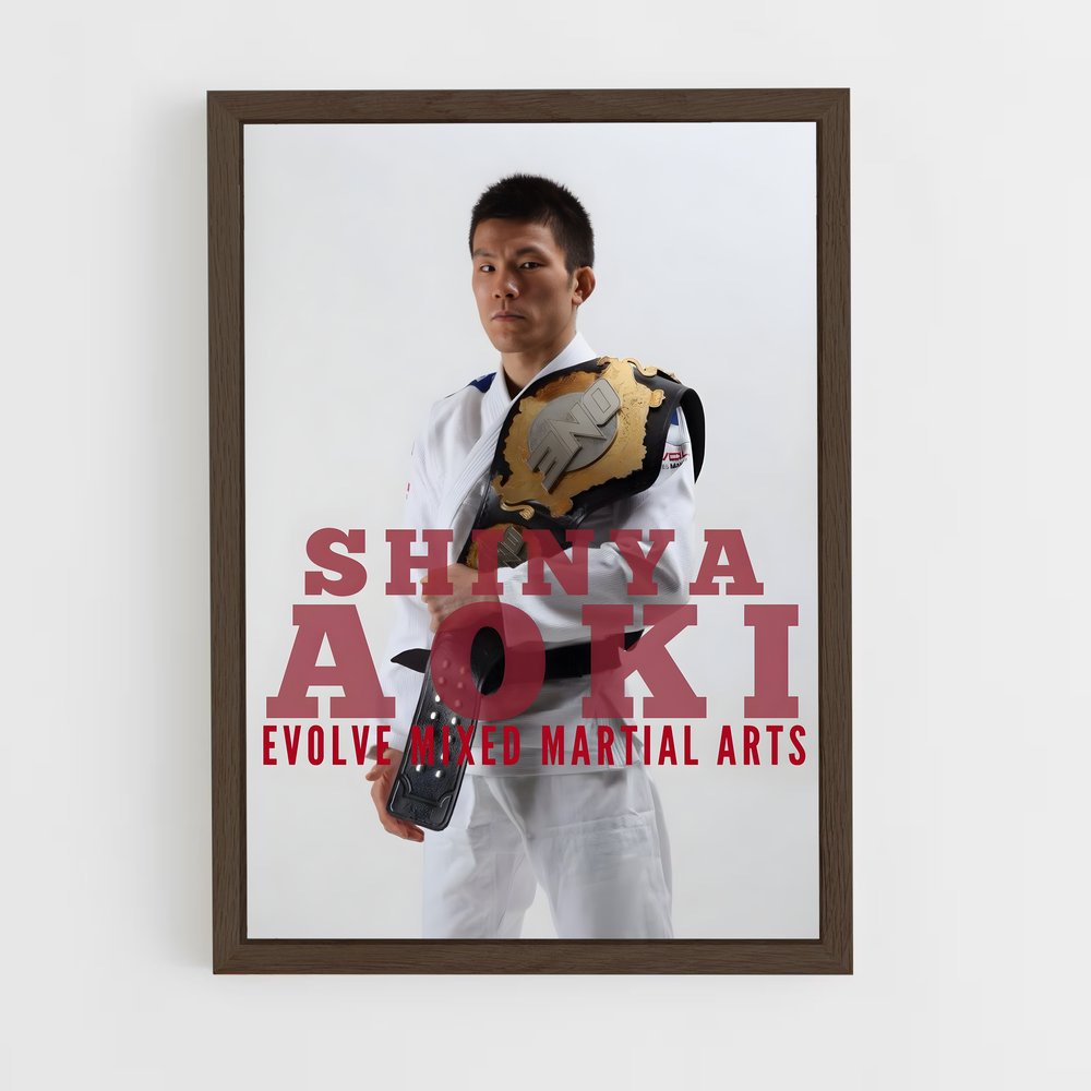 ap-shinya aoki-2 cadre Bois foncé