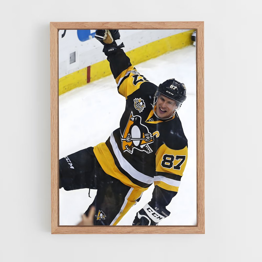 ap-sidney crosby-3 cadre Bois clair