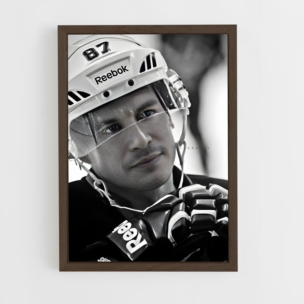 ap-sidney crosby-6 cadre Bois foncé