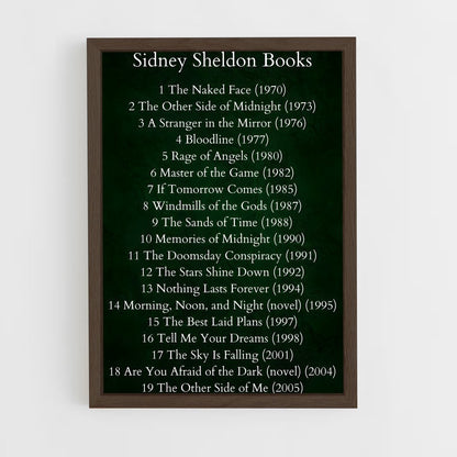 ap-sidney sheldon-1 cadre Bois foncé