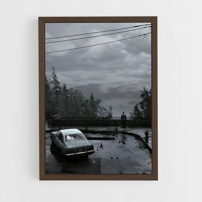ap-silent hill-12 cadre Bois foncé