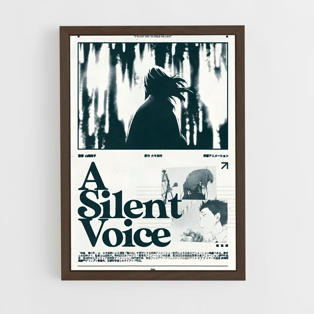ap-silent voice-1 cadre Bois foncé