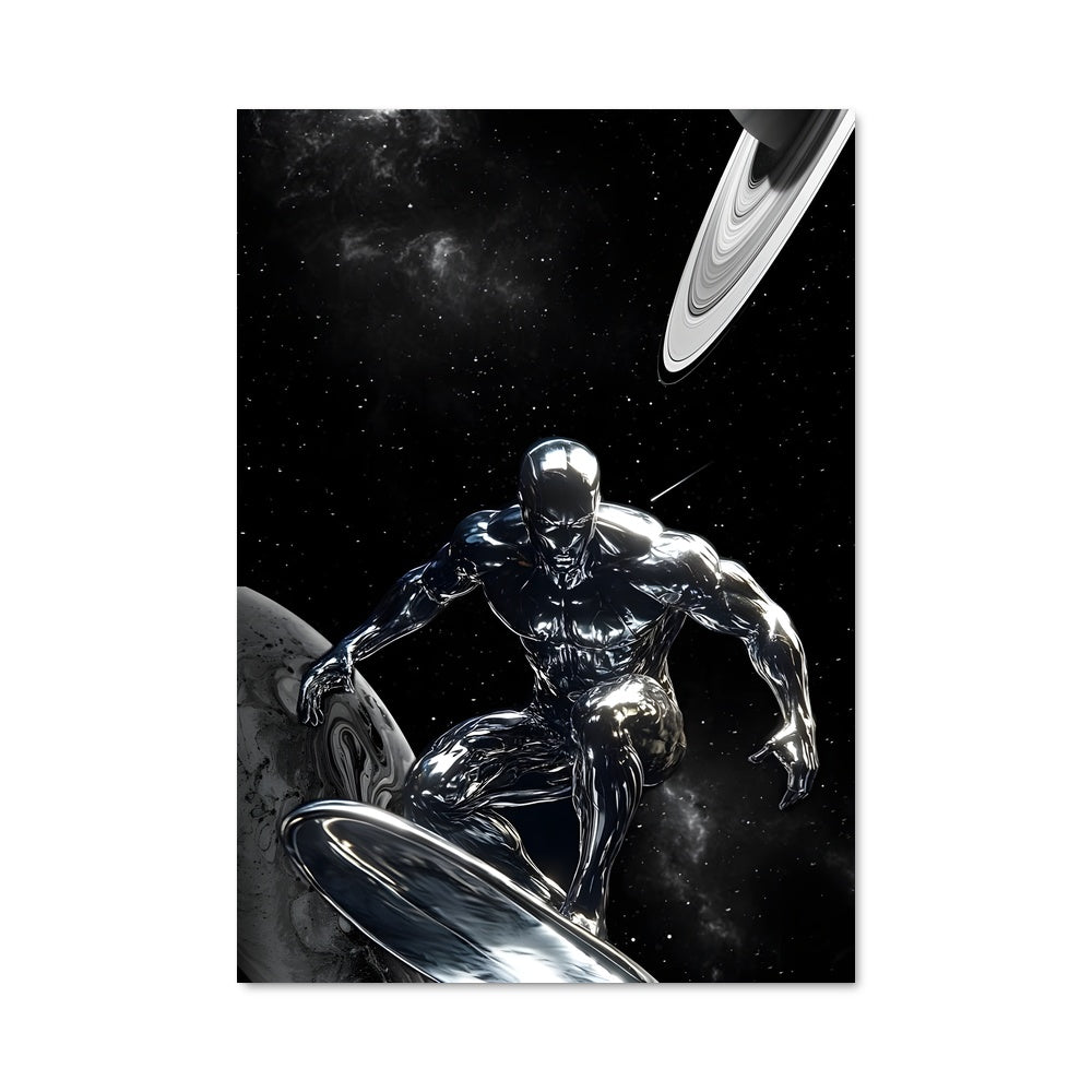 Poster Silver Surfer dans l'Univers