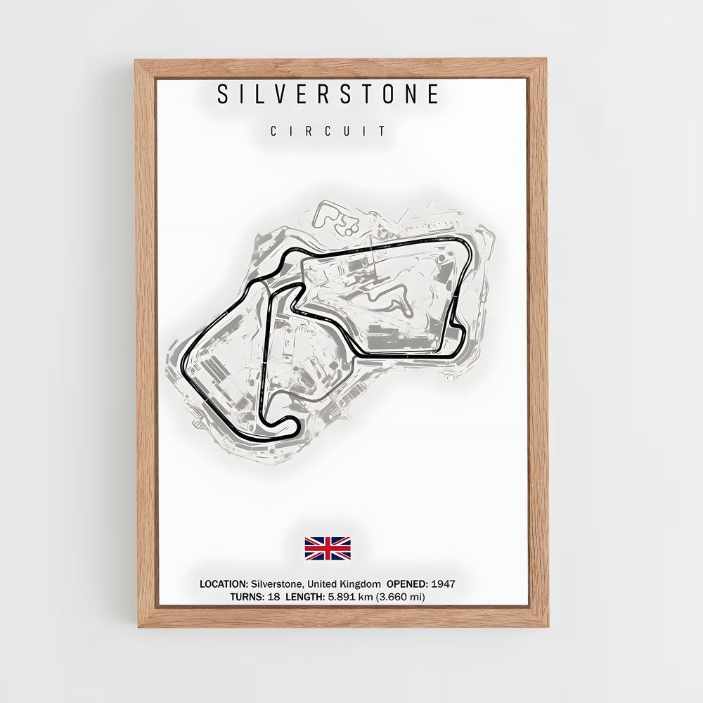 ap-silverstone circuit uk-1 cadre Bois clair