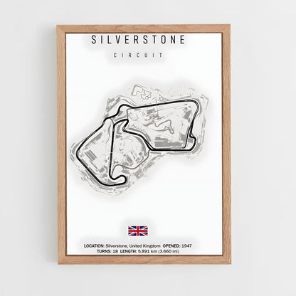 ap-silverstone circuit uk-1 cadre Bois clair