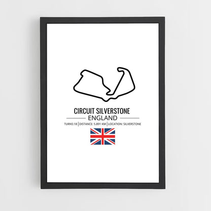 ap-silverstone circuit uk-2 cadre Noir