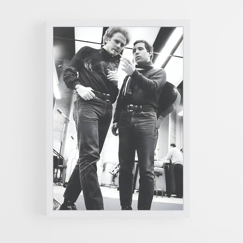ap-simon and garfunkel-2 cadre Blanc