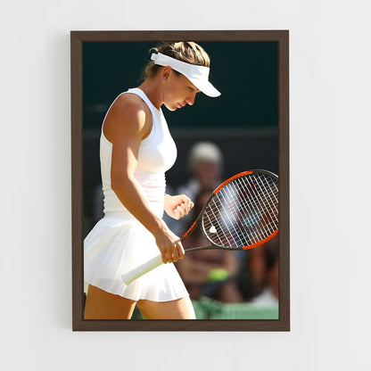 ap-simona halep-4 cadre Bois foncé