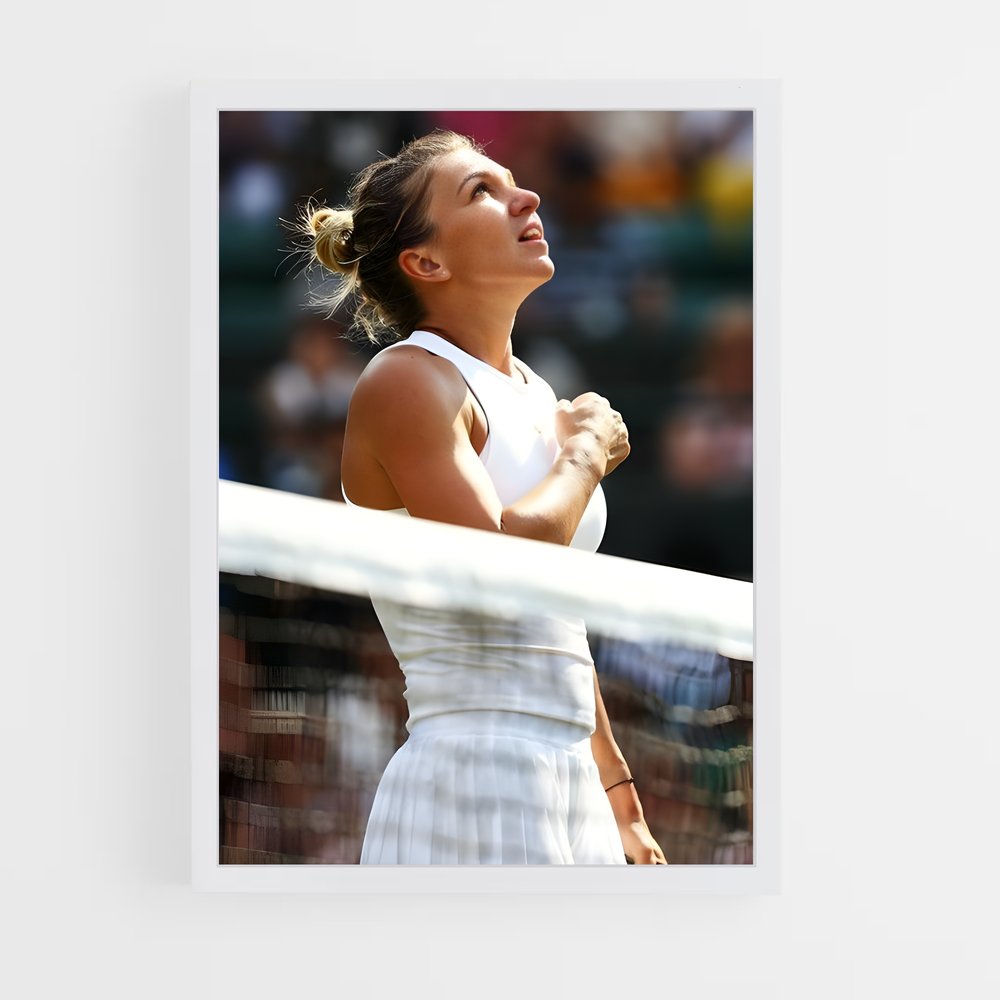 ap-simona halep-5 cadre Blanc