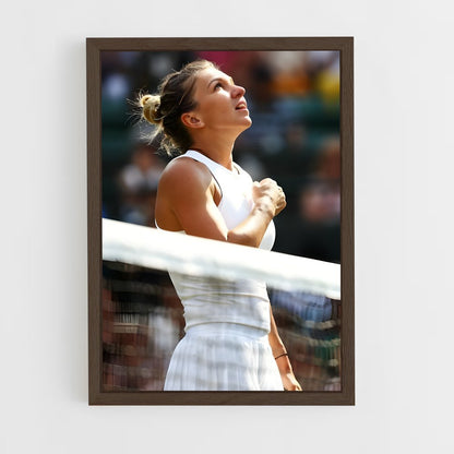 ap-simona halep-5 cadre Bois foncé