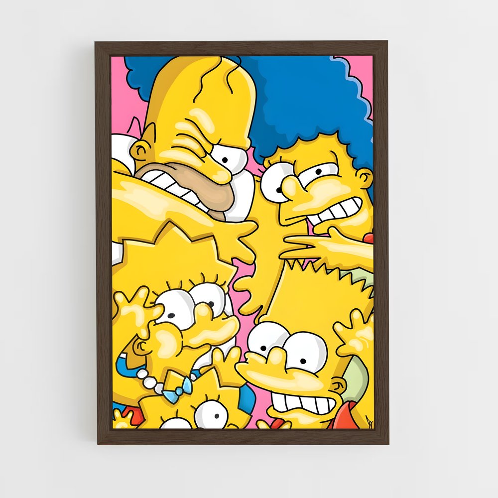 ap-simpsons-3 cadre Bois foncé