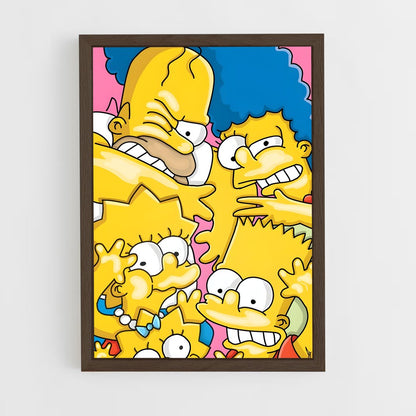 ap-simpsons-3 cadre Bois foncé